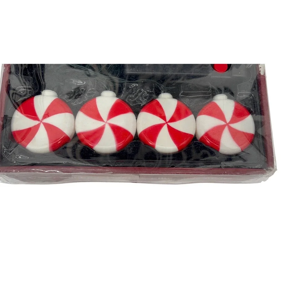 Christmas Mints Color Blinking Lights Set Of 8 Jingle Balls Sound‎ Motion